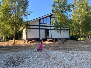 ideahouse,дом в стиле фахверк, фахверковыйдом под ключ, загородный дом, фахверк, каркасный дом, дом из клееного бруса