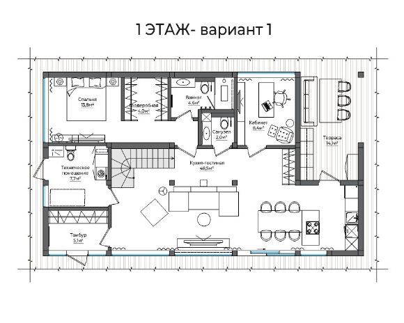 планировка фахверкового дома, фахверк, дом в стиле фахверк