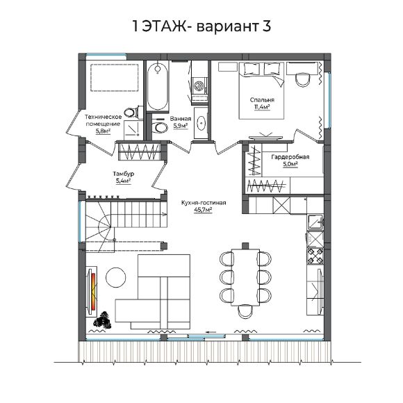 планировка фахверкового дома, фахверк, дом в стиле фахверк