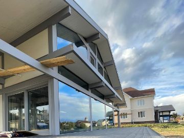 ideahouse,дом в стиле фахверк, фахверковыйдом под ключ, загородный дом, фахверк, каркасный дом, дом из клееного бруса