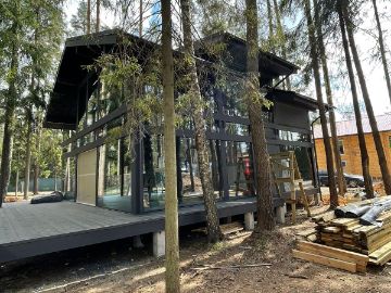 ideahouse,дом в стиле фахверк, фахверковыйдом под ключ, загородный дом, фахверк, каркасный дом, дом из клееного бруса