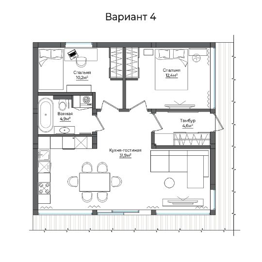 планировка фахверкового дома, фахверк, дом в стиле фахверк, проект фахверк, планировка для всей семьи