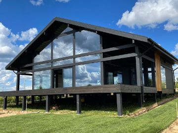 ideahouse,дом в стиле фахверк, фахверковыйдом под ключ, загородный дом, фахверк, каркасный дом, дом из клееного бруса