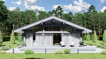 Дом ideahouse в стиле фахверк, фахверковый дом, загородный дом в стиле фахверк, каркасный дом, проект каркасного дома