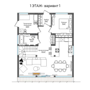 планировка фахверкового дома, фахверк, дом в стиле фахверк