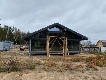 ideahouse,дом в стиле фахверк, фахверковыйдом под ключ, загородный дом, фахверк, каркасный дом, дом из клееного бруса