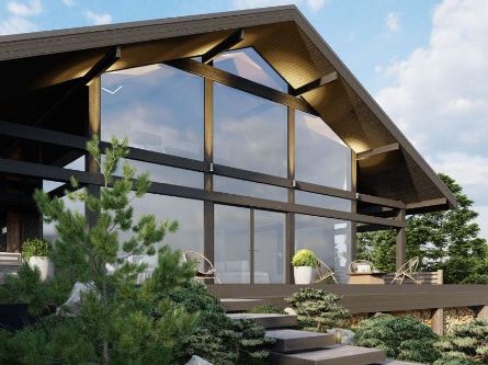 Дом ideahouse в стиле фахверк, фахверковый дом, загородный дом в стиле фахверк, каркасный дом, проект каркасного дома