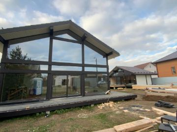 ideahouse,дом в стиле фахверк, фахверковыйдом под ключ, загородный дом, фахверк, каркасный дом, дом из клееного бруса