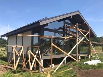 ideahouse,дом в стиле фахверк, фахверковыйдом под ключ, загородный дом, фахверк, каркасный дом, дом из клееного бруса