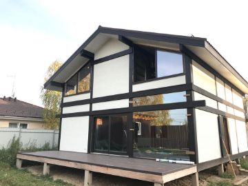 ideahouse,дом в стиле фахверк, фахверковыйдом под ключ, загородный дом, фахверк, каркасный дом, дом из клееного бруса
