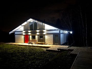 ideahouse,дом в стиле фахверк, фахверковыйдом под ключ, загородный дом, фахверк, каркасный дом, дом из клееного бруса