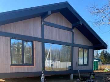 ideahouse,дом в стиле фахверк, фахверковыйдом под ключ, загородный дом, фахверк, каркасный дом, дом из клееного бруса