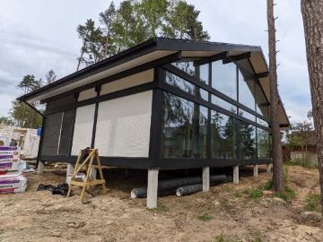 ideahouse,дом в стиле фахверк, фахверковыйдом под ключ, загородный дом, фахверк, каркасный дом, дом из клееного бруса