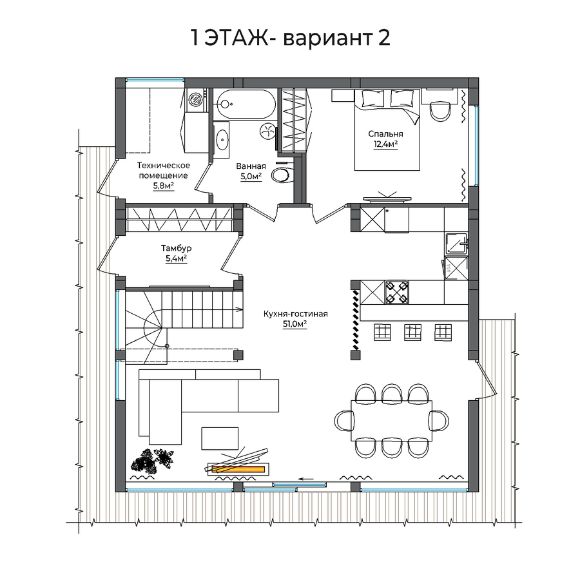 планировка фахверкового дома, фахверк, дом в стиле фахверк