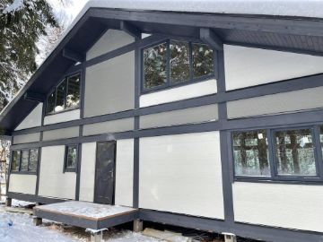 ideahouse,дом в стиле фахверк, фахверковыйдом под ключ, загородный дом, фахверк, каркасный дом, дом из клееного бруса