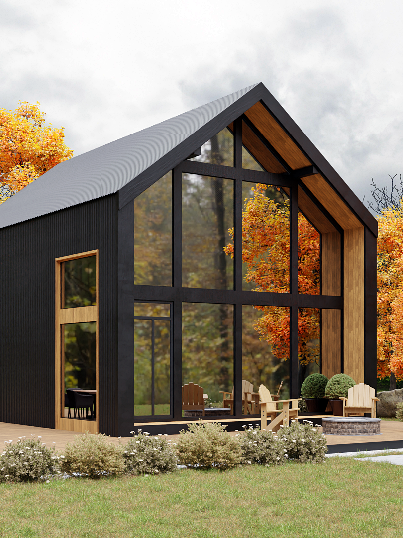 Дом ideahouse в стиле barnhouse, барнхаус дом, загородный дом в стиле барнхаус, каркасный дом, проект каркасного дома, технология фахверк