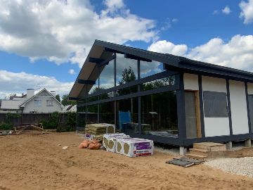 ideahouse,дом в стиле фахверк, фахверковыйдом под ключ, загородный дом, фахверк, каркасный дом, дом из клееного бруса