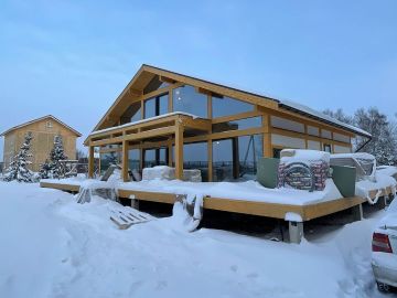 ideahouse,дом в стиле фахверк, фахверковыйдом под ключ, загородный дом, фахверк, каркасный дом, дом из клееного бруса