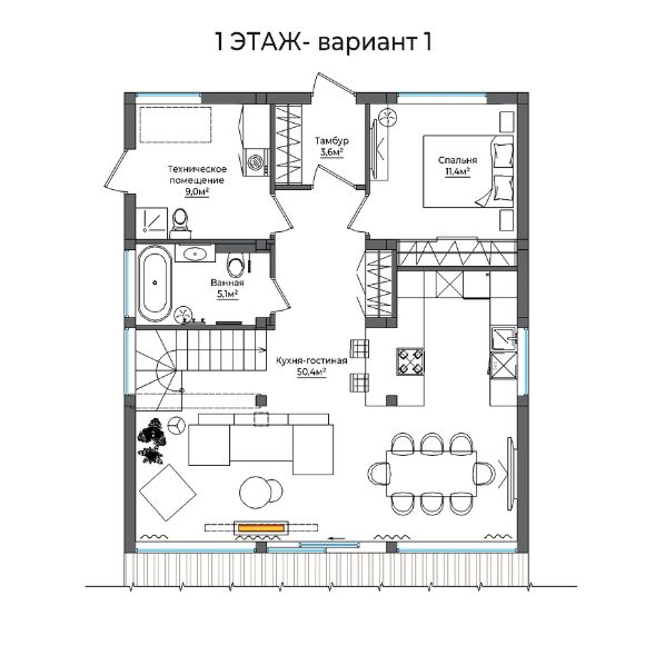 планировка фахверкового дома, фахверк, дом в стиле фахверк