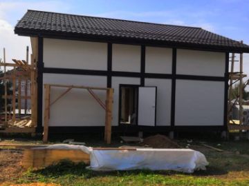 ideahouse,дом в стиле фахверк, фахверковыйдом под ключ, загородный дом, фахверк, каркасный дом, дом из клееного бруса