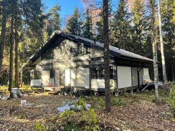 ideahouse,дом в стиле фахверк, фахверковыйдом под ключ, загородный дом, фахверк, каркасный дом, дом из клееного бруса