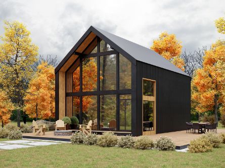 Дом ideahouse в стиле барн, барнхаус дом, загородный дом в стиле барн, каркасный дом, проект каркасного дома