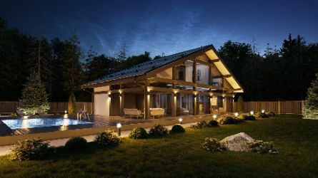 Дом ideahouse в стиле фахверк, фахверковый дом, загородный дом в стиле фахверк, каркасный дом, проект каркасного дома