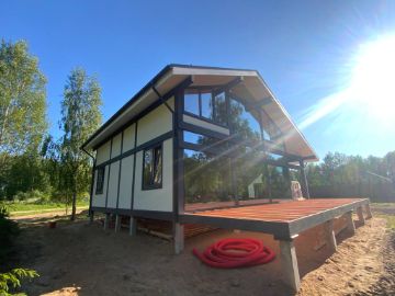 ideahouse,дом в стиле фахверк, фахверковыйдом под ключ, загородный дом, фахверк, каркасный дом, дом из клееного бруса