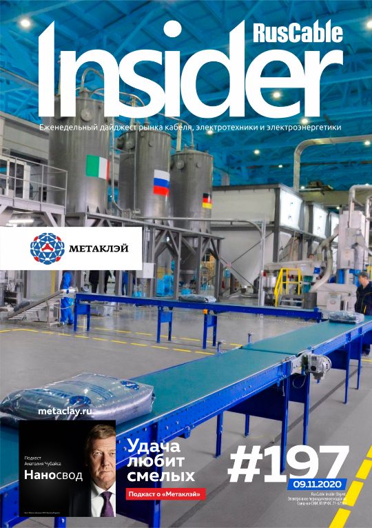 Журнал о кабельном бизнесе RusCable Insider Digest» Выпуск № 197 от 9 ноября 2020 года