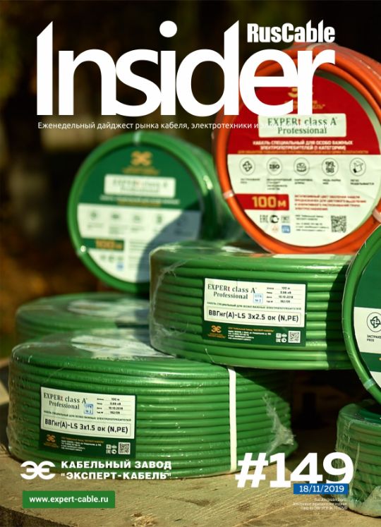 Журнал о кабельном бизнесе RusCable Insider Digest» Выпуск № 146 от 18 ноября 2019 года
