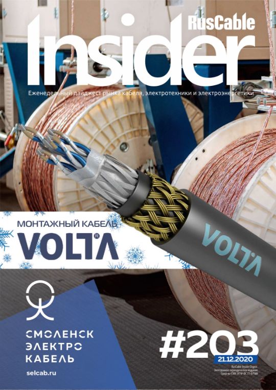 Журнал о кабельном бизнесе RusCable Insider Digest» Выпуск № 203 от 21 декабря 2020 года