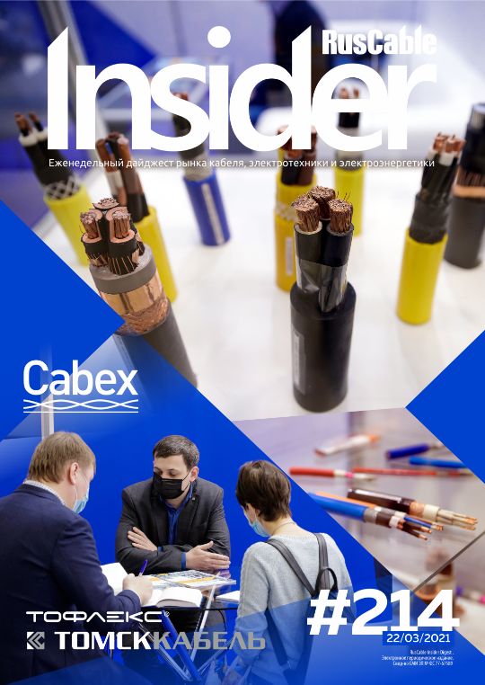 Журнал о кабельном бизнесе RusCable Insider Digest» Выпуск № 214 от 22 марта 2021 года