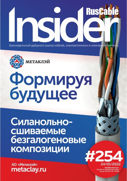 Журнал о кабельном бизнесе RusCable Insider Digest» Выпуск № 254 от 24 января 2022 года