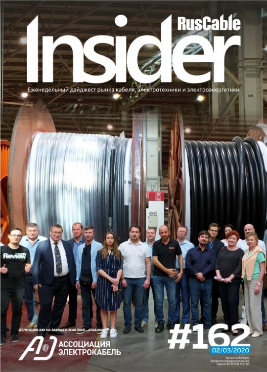 Журнал о кабельном бизнесе RusCable Insider Digest» Выпуск № 162 от 2 марта 2020 года