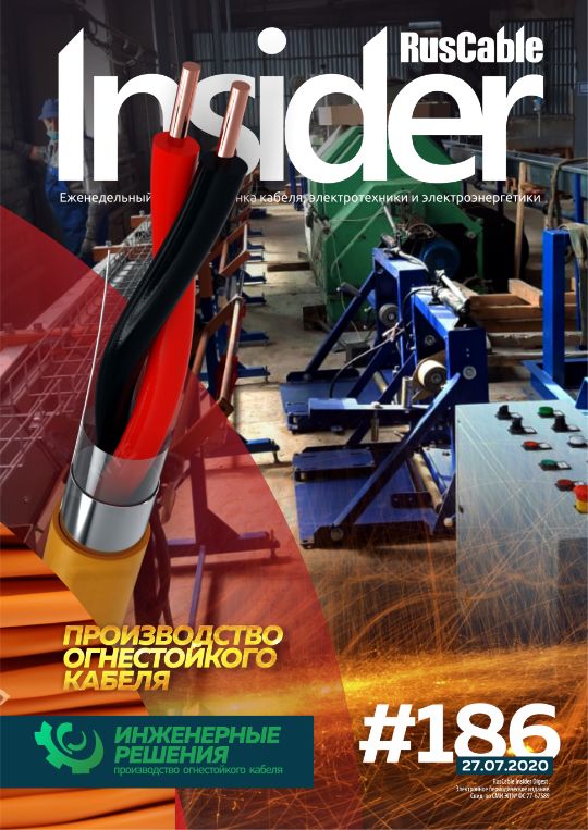 Журнал о кабельном бизнесе RusCable Insider Digest» Выпуск № 186 от 24 августа 2020 года