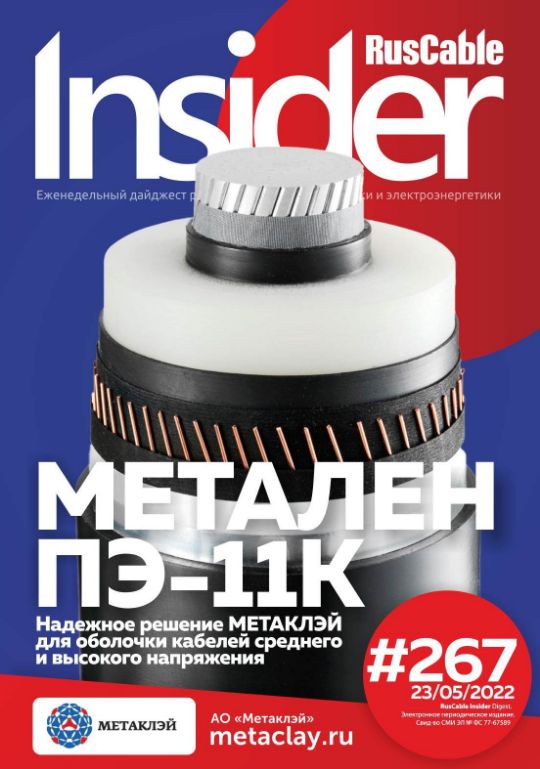Журнал о кабельном бизнесе RusCable Insider Digest» Выпуск № 267 от 23 мая 2022 года