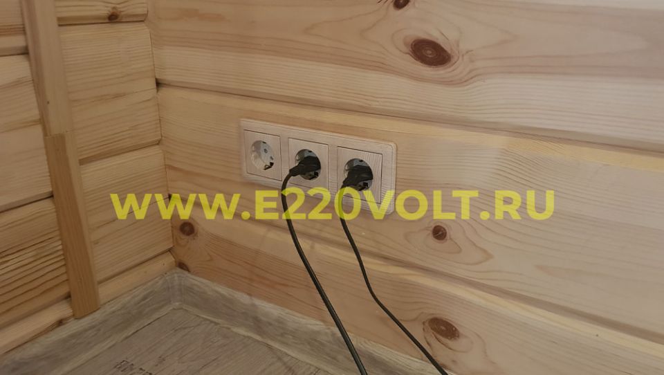 установка розеток и выключателей в частном доме