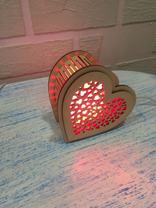 Соляная лампа сердце