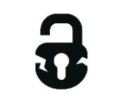 Замок с трещинами (символизирует уязвимость данных)