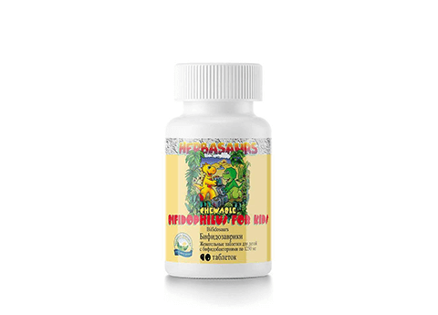 «Бифидозаврики» жевательные таблетки для детей с бифидобактериями / Bifidophilus Chewable for Kids «Bifidosaurs»