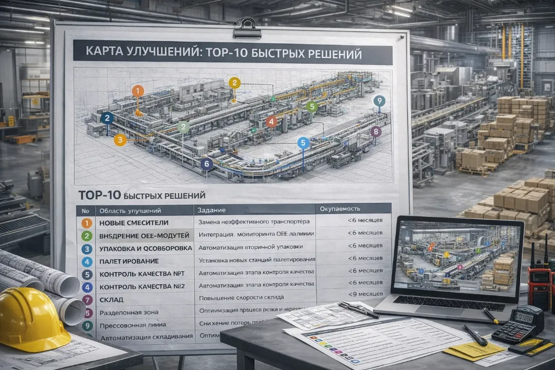 Карта TOP-10 улучшений