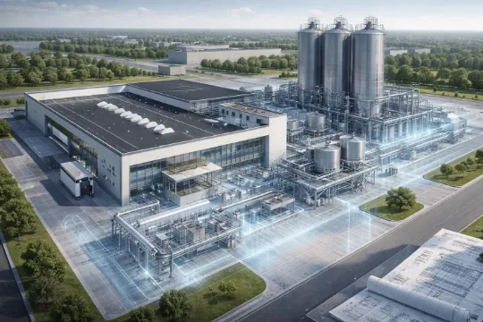 BIM модель нового завода