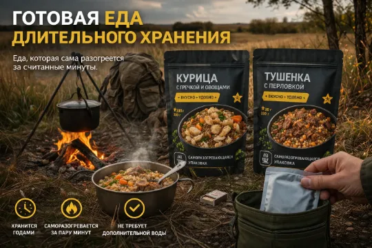 Готовая еде в реторт пакетах